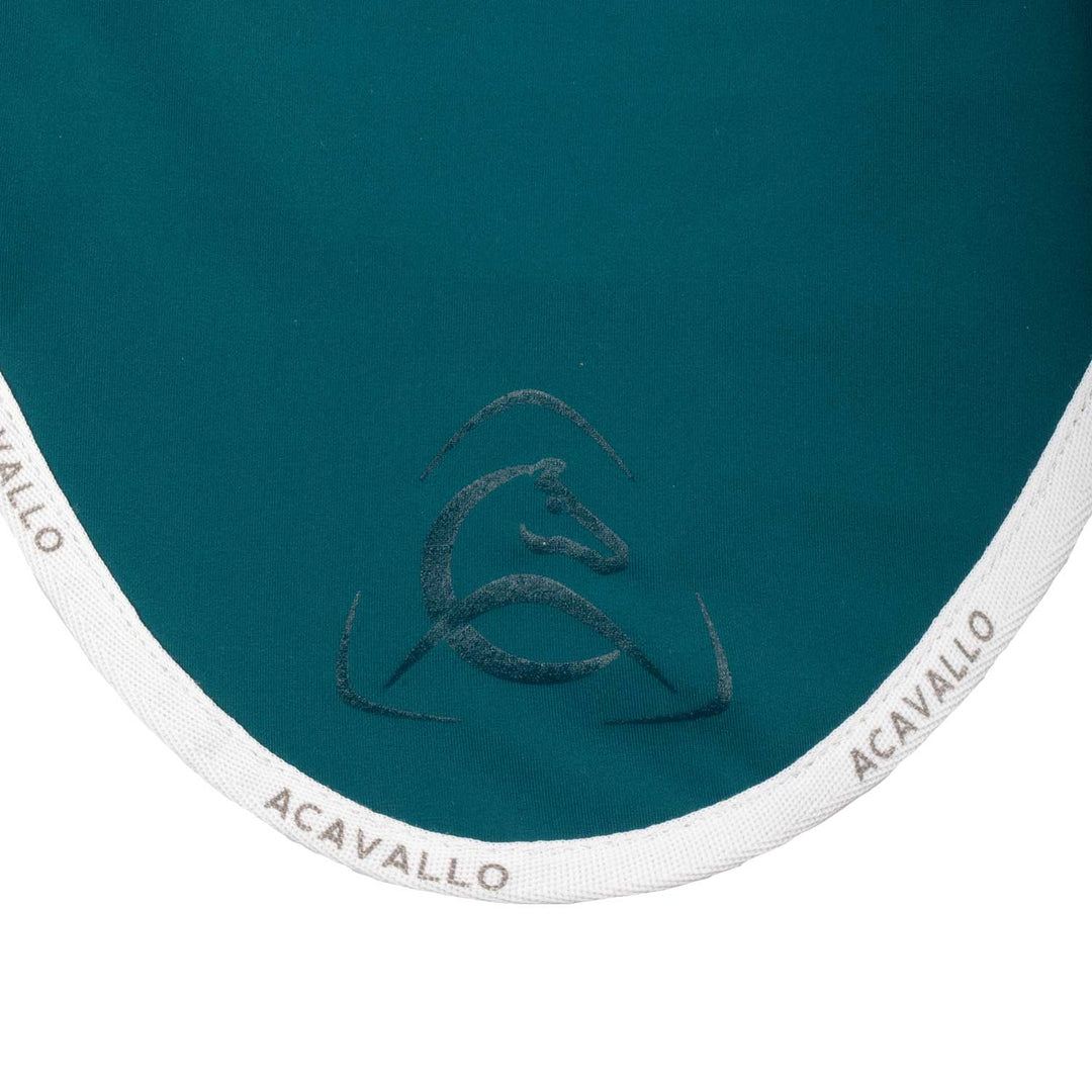 Acavallo Elastane Fly Veil Silicone Logo - Petrol/White