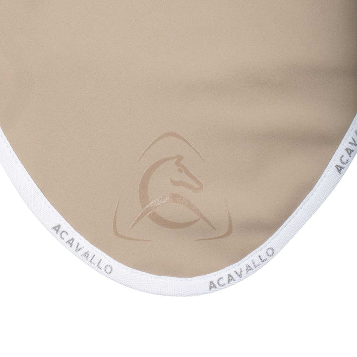 Acavallo Elastane Fly Veil Silicone Logo - Sand/White