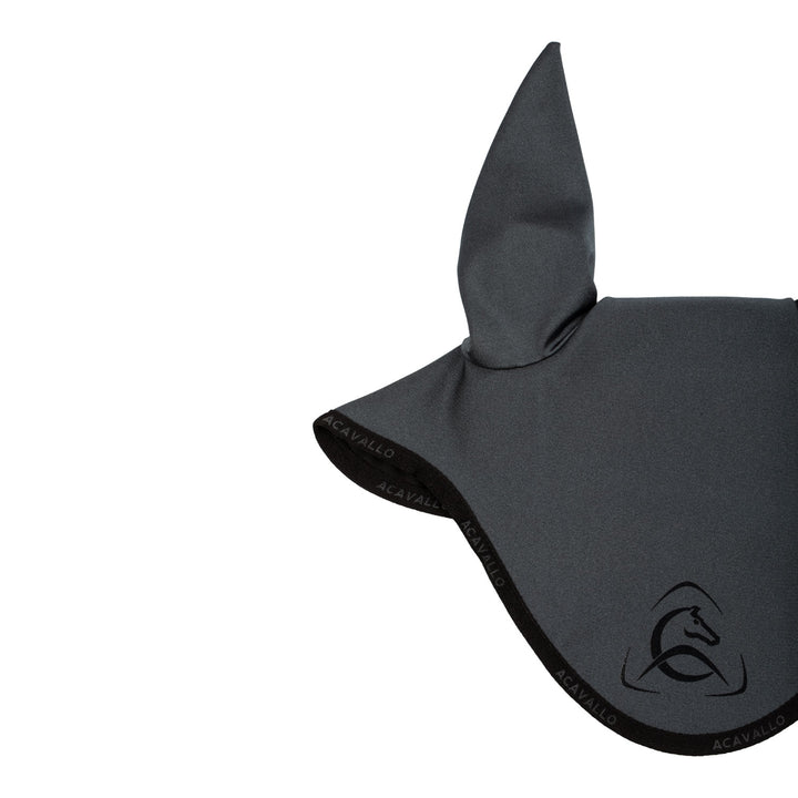 Acavallo Elastane Fly Veil Silicone Logo - Smoke Dore/Black