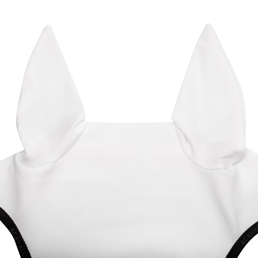 Acavallo Elastane Fly Veil Silicone Logo - White/Black