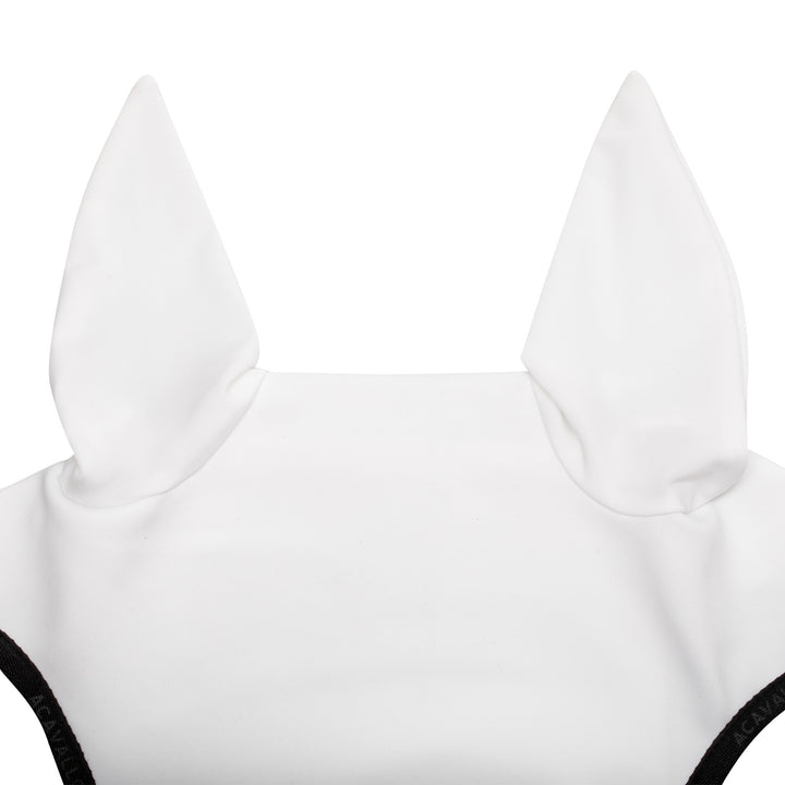 Acavallo Elastane Fly Veil Silicone Logo - White/Black