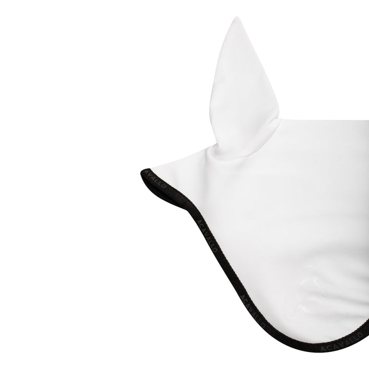 Acavallo Elastane Fly Veil Silicone Logo - White/Black