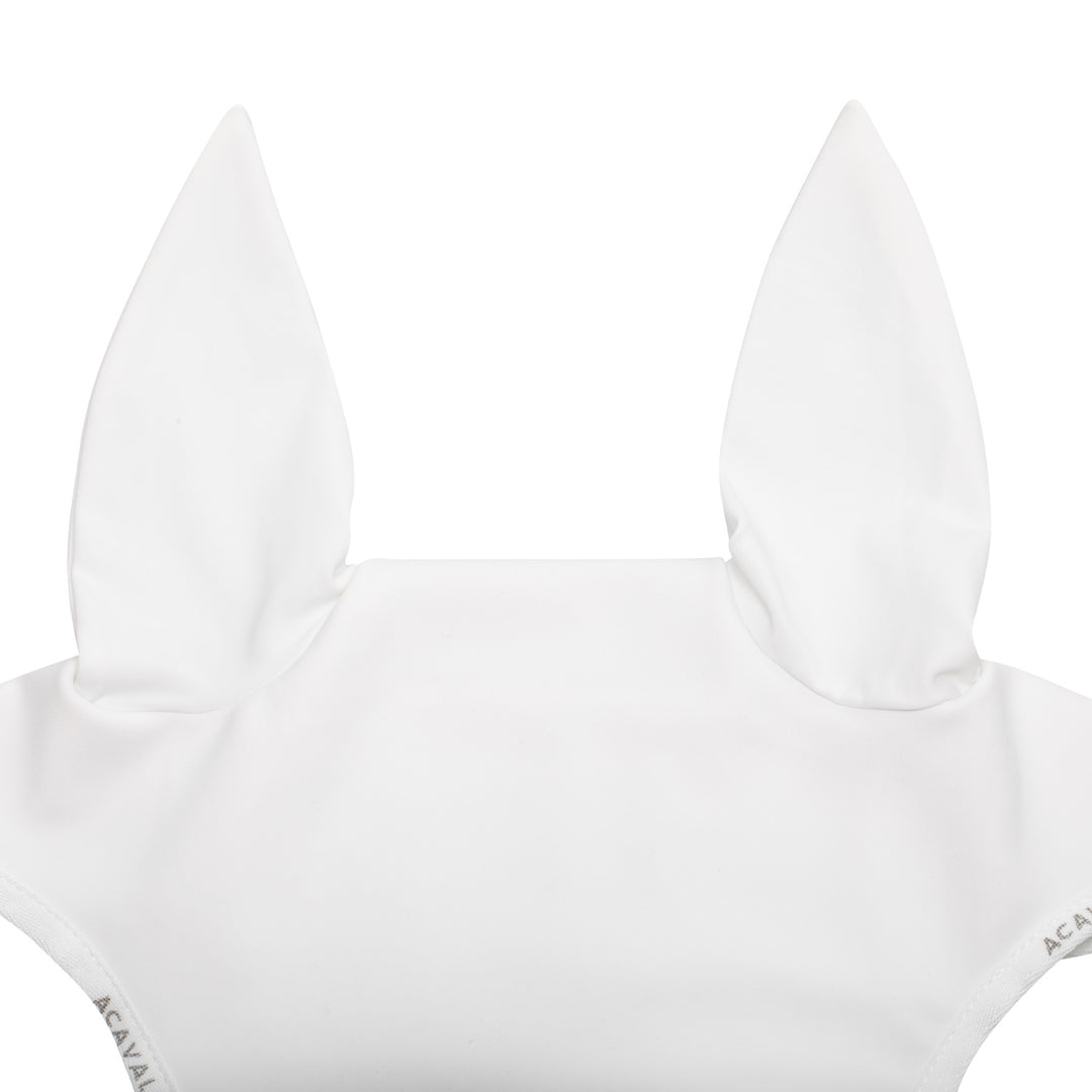 Acavallo Elastane Fly Veil Silicone Logo - White/White