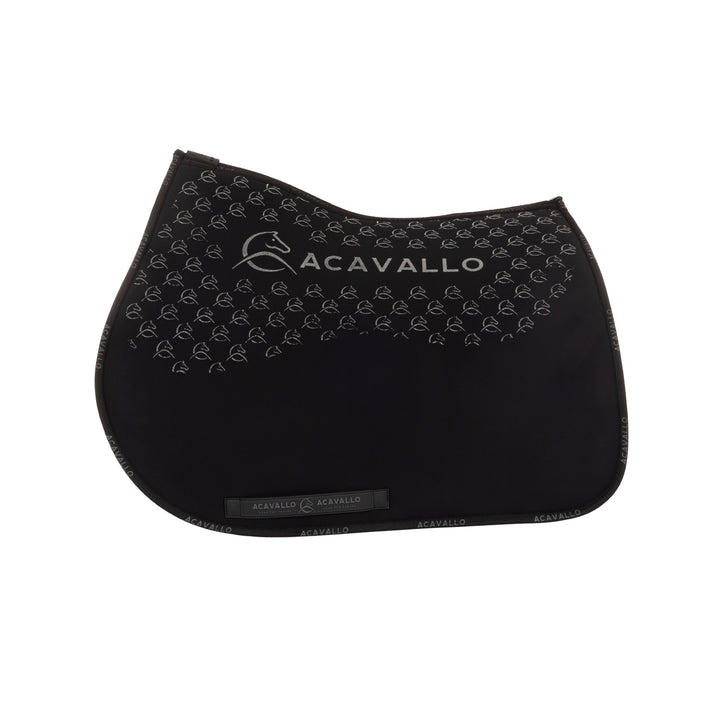 Acavallo Saddle Pad JS Classic Bamboo Silicone Grip - Black/Black