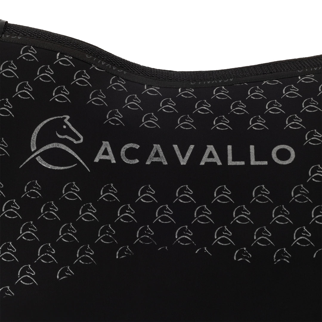 Acavallo Saddle Pad JS Classic Bamboo Silicone Grip - Black/Black
