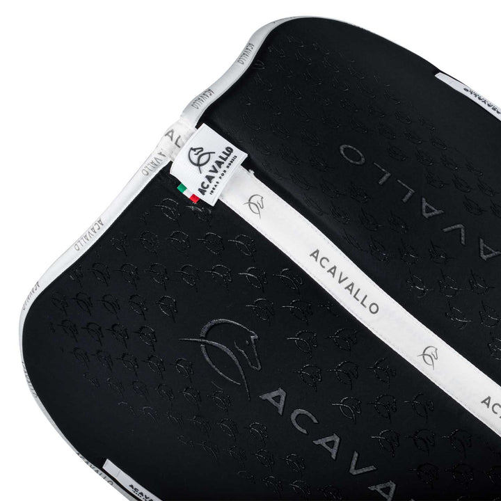 Acavallo Saddle Pad JS Classic Bamboo Silicone Grip - Black/White