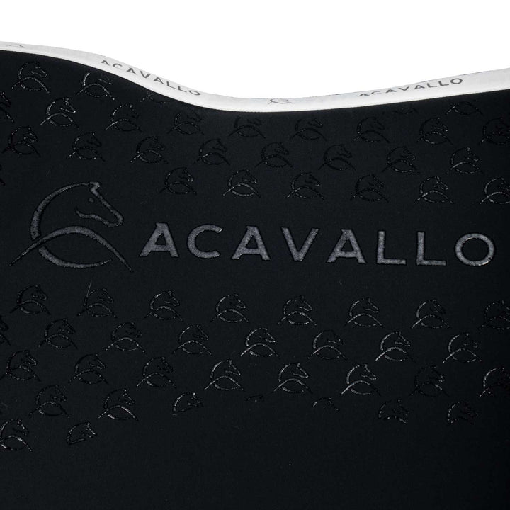 Acavallo Saddle Pad JS Classic Bamboo Silicone Grip - Black/White