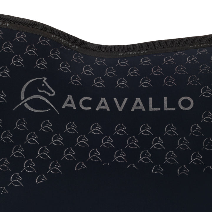 Acavallo Saddle Pad JS Classic Bamboo Silicone Grip - Deep Blue/Black
