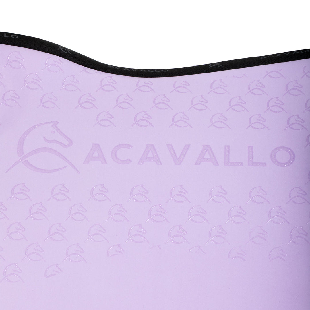 Acavallo Saddle Pad JS Classic Bamboo Silicone Grip - Lilla/Black