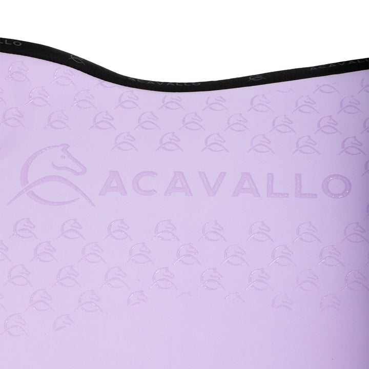 Acavallo Saddle Pad JS Classic Bamboo Silicone Grip - Lilla/Black
