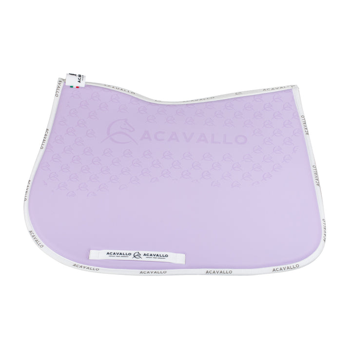 Acavallo Saddle Pad JS Classic Bamboo Silicone Grip - Lilla/White