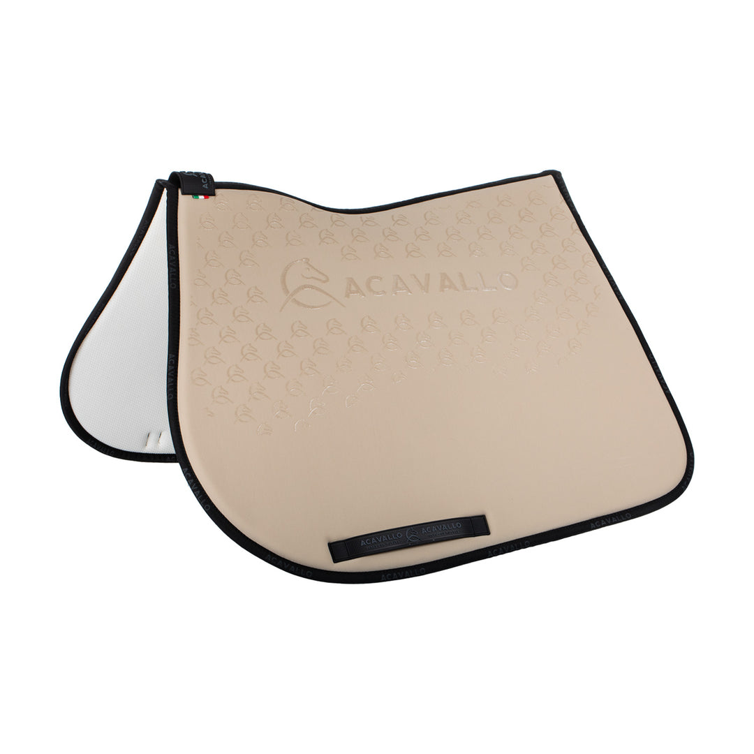 Acavallo Saddle Pad JS Classic Bamboo Silicone Grip - Sand/Black