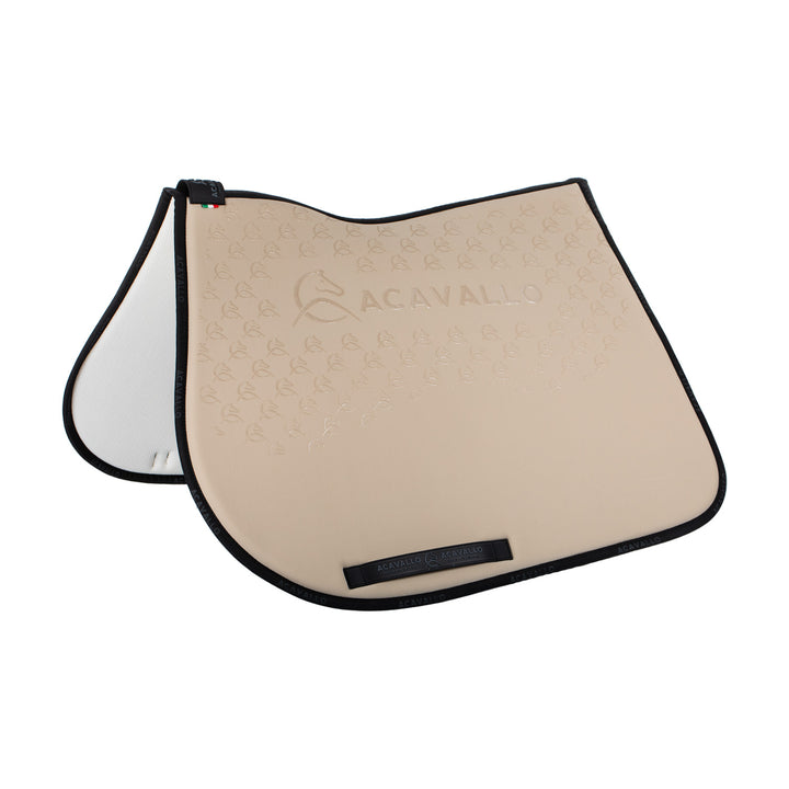 Acavallo Saddle Pad JS Classic Bamboo Silicone Grip - Sand/Black