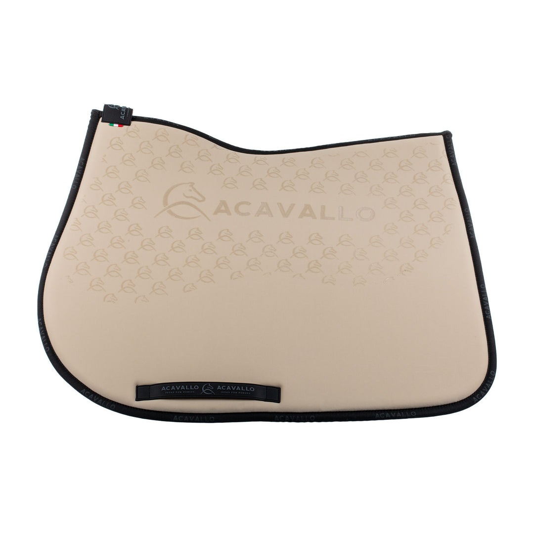 Acavallo Saddle Pad JS Classic Bamboo Silicone Grip - Sand/Black