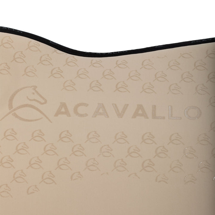 Acavallo Saddle Pad JS Classic Bamboo Silicone Grip - Sand/Black