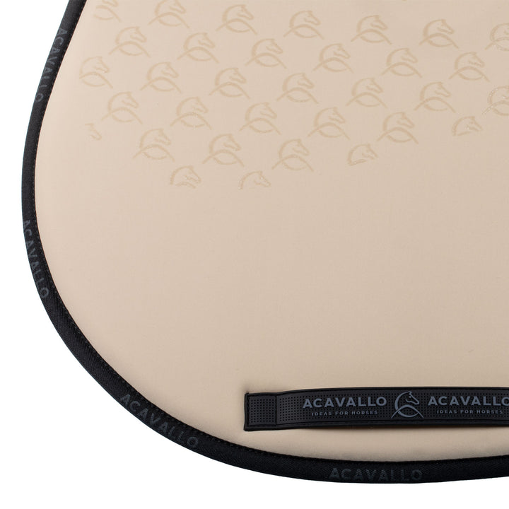 Acavallo Saddle Pad JS Classic Bamboo Silicone Grip - Sand/Black