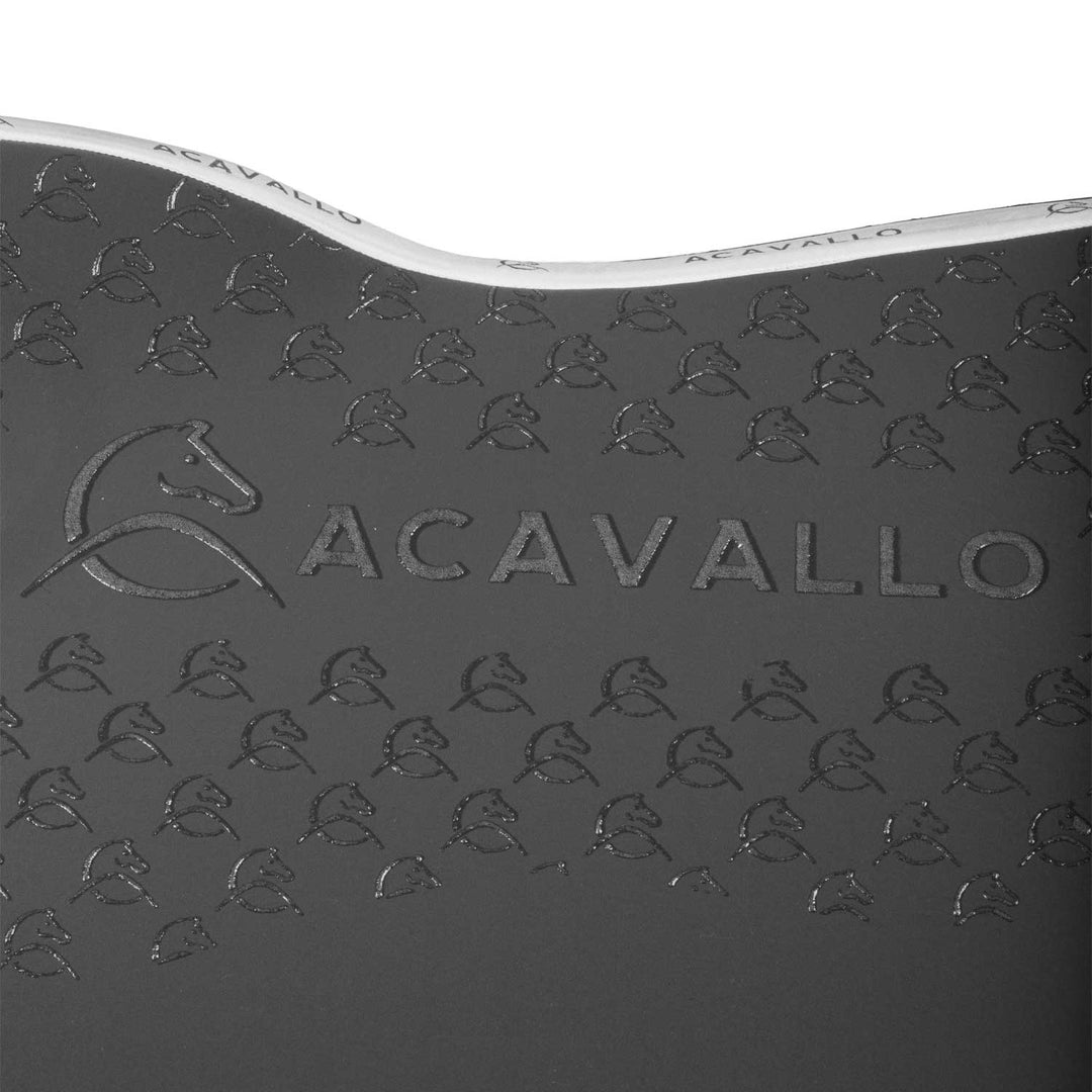 Acavallo Saddle Pad JS Classic Bamboo Silicone Grip - Smoke Dore/White