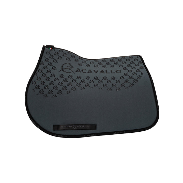 Acavallo Saddle Pad JS Classic Bamboo Silicone Grip - Smoke Dore/Black