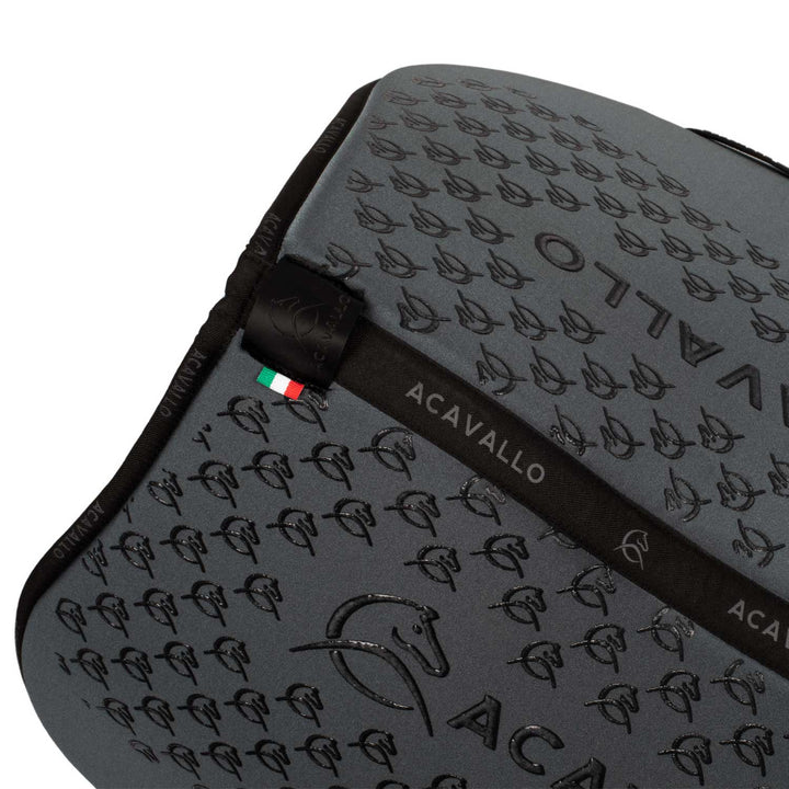 Acavallo Saddle Pad JS Classic Bamboo Silicone Grip - Smoke Dore/Black