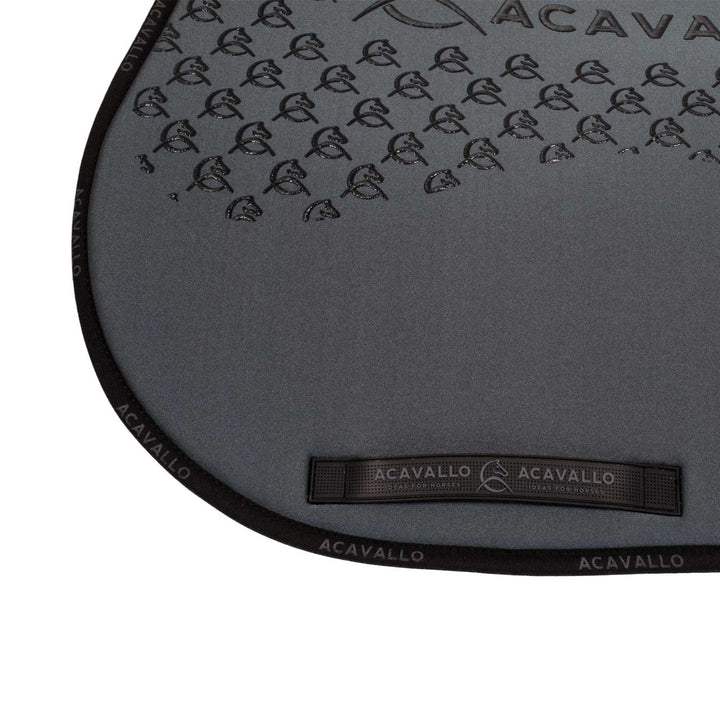 Acavallo Saddle Pad JS Classic Bamboo Silicone Grip - Smoke Dore/Black