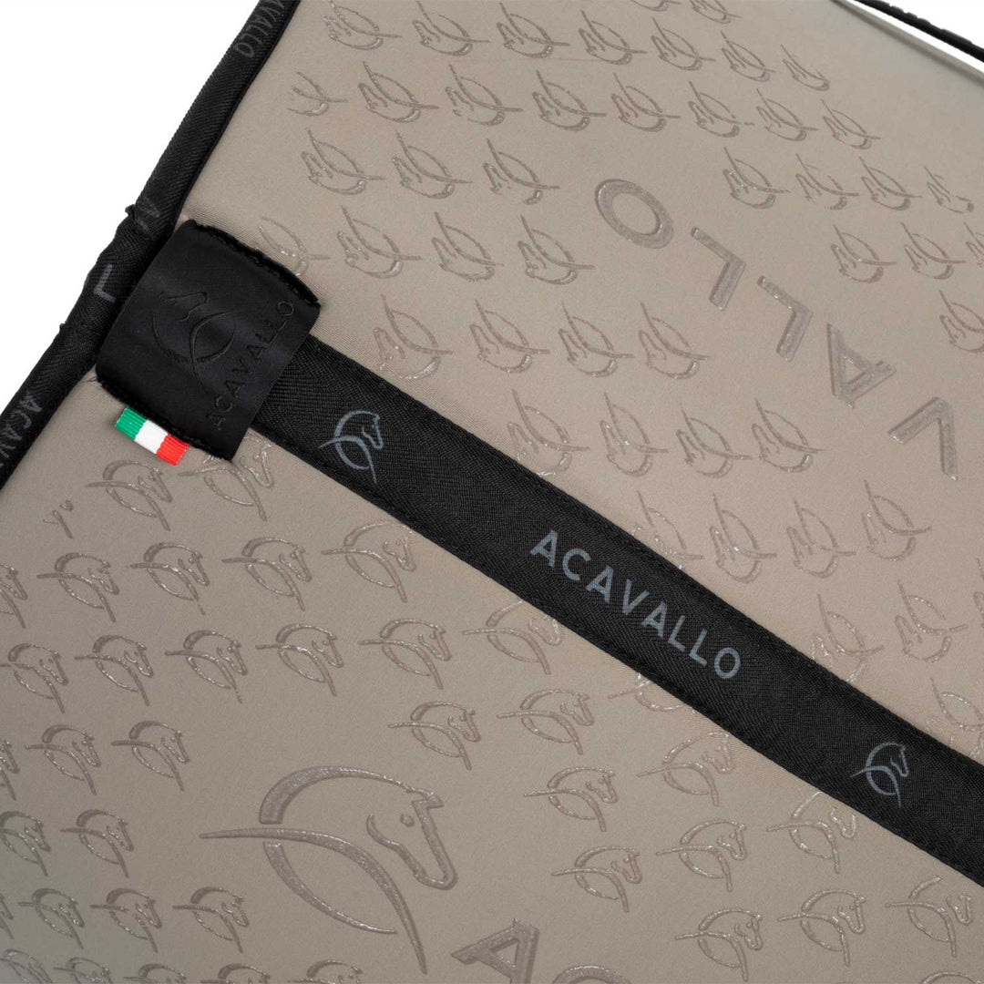 Acavallo Saddle Pad JS Classic Bamboo Silicone Grip - Terra/Black