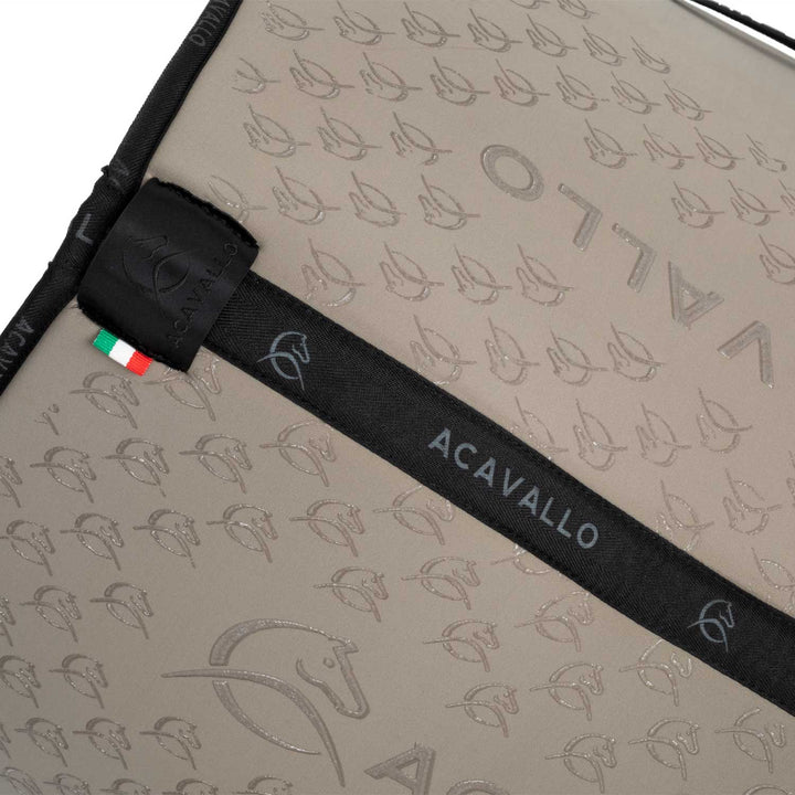 Acavallo Saddle Pad JS Classic Bamboo Silicone Grip - Terra/Black