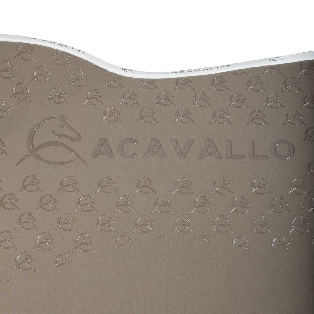 Acavallo Saddle Pad JS Classic Bamboo Silicone Grip - Terra/White