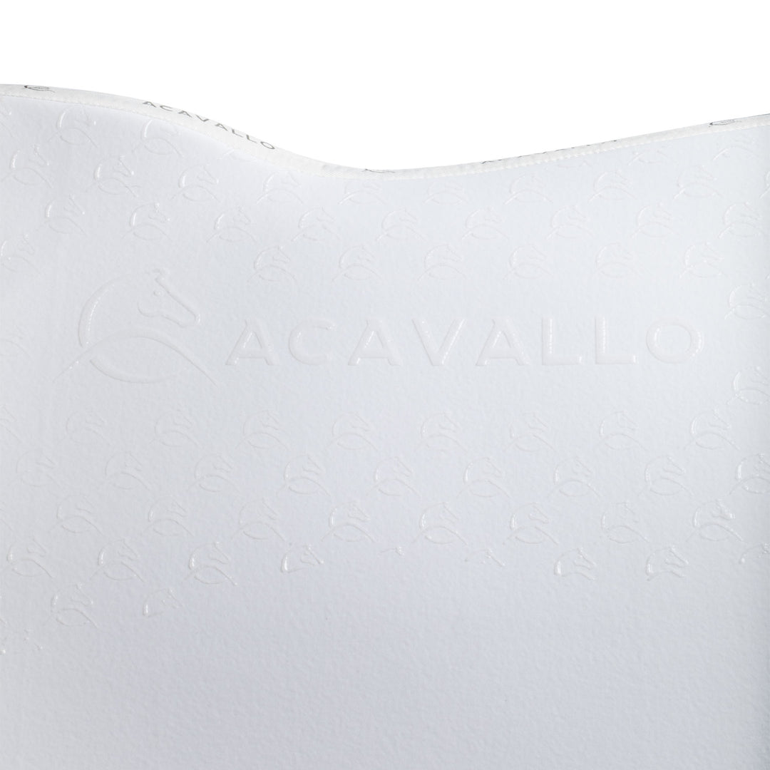Acavallo Saddle Pad JS Classic Bamboo Silicone Grip - White/White