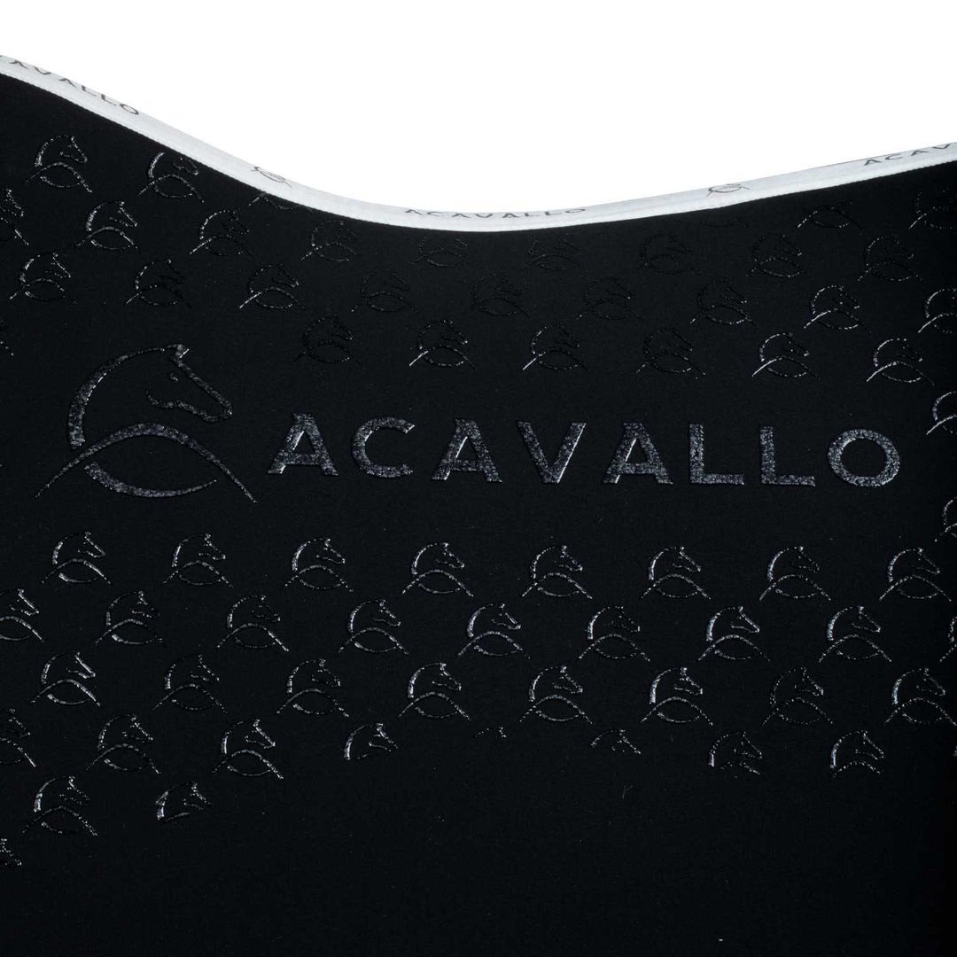 Acavallo Saddle Pad Dressage Classic Silicone Grip - Black/White