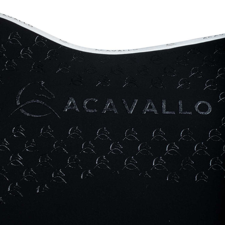 Acavallo Saddle Pad Dressage Classic Silicone Grip - Black/White