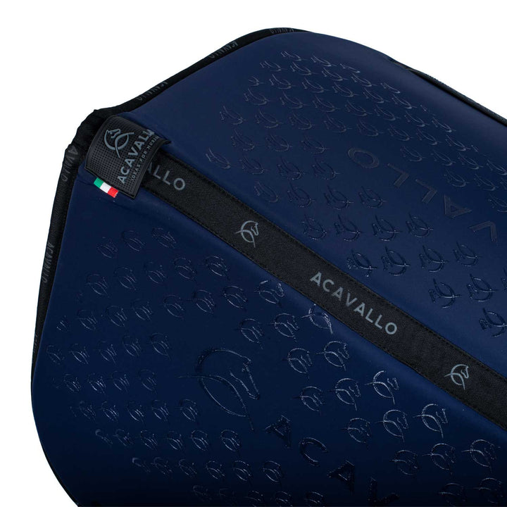 Acavallo Saddle Pad Dressage Classic Silicone Grip - Deep Blue/Black