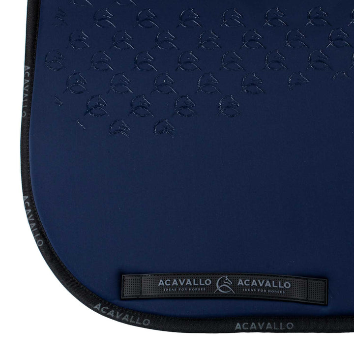 Acavallo Saddle Pad Dressage Classic Silicone Grip - Deep Blue/Black