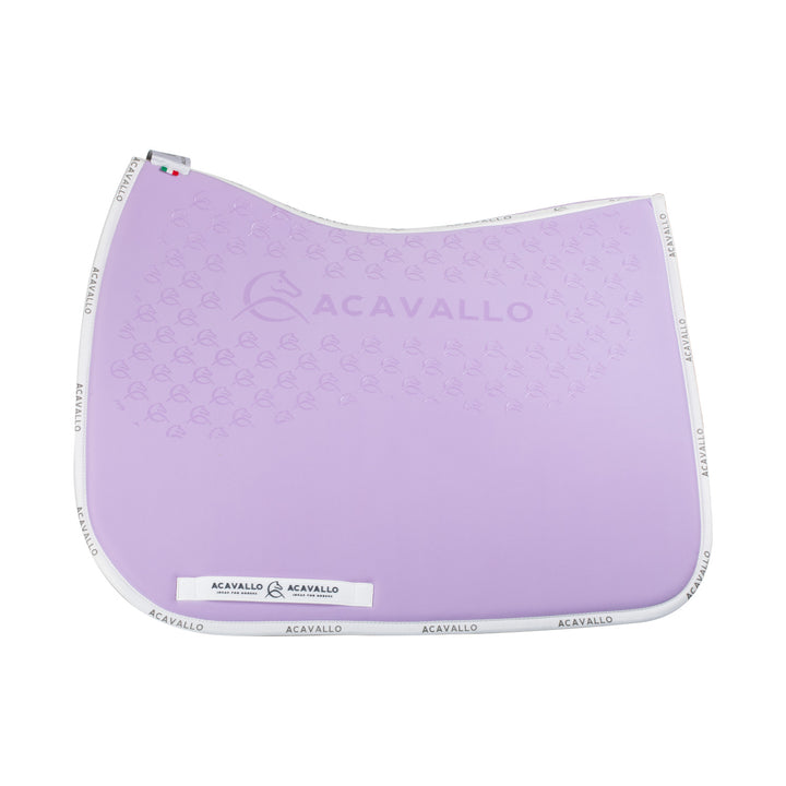 Acavallo Saddle Pad Dressage Classic Silicone Grip - Lilla/White