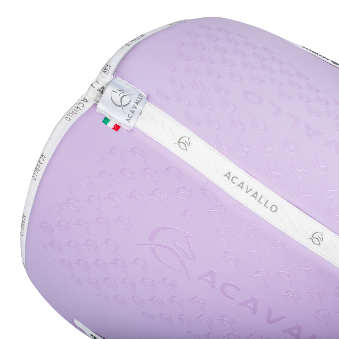 Acavallo Saddle Pad Dressage Classic Silicone Grip - Lilla/White