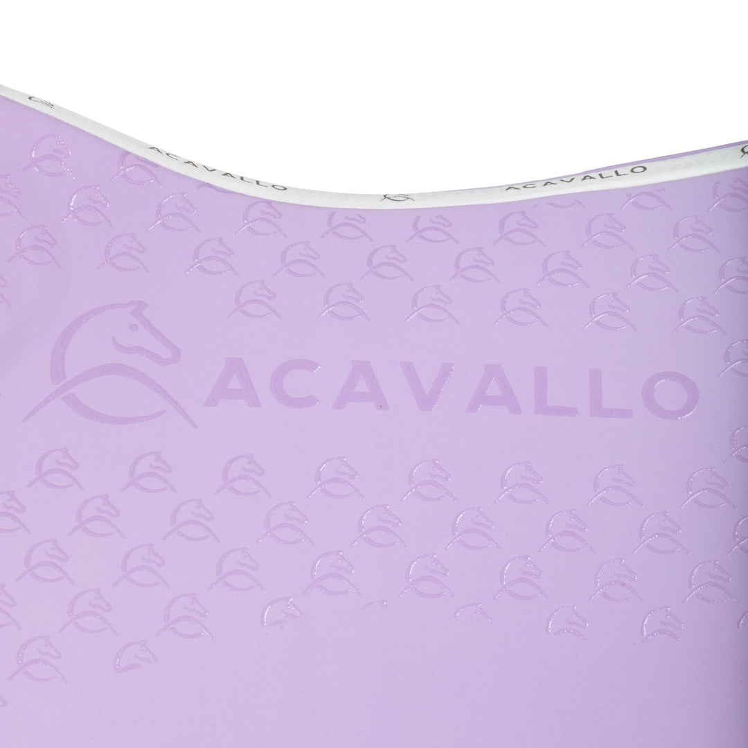 Acavallo Saddle Pad Dressage Classic Silicone Grip - Lilla/White