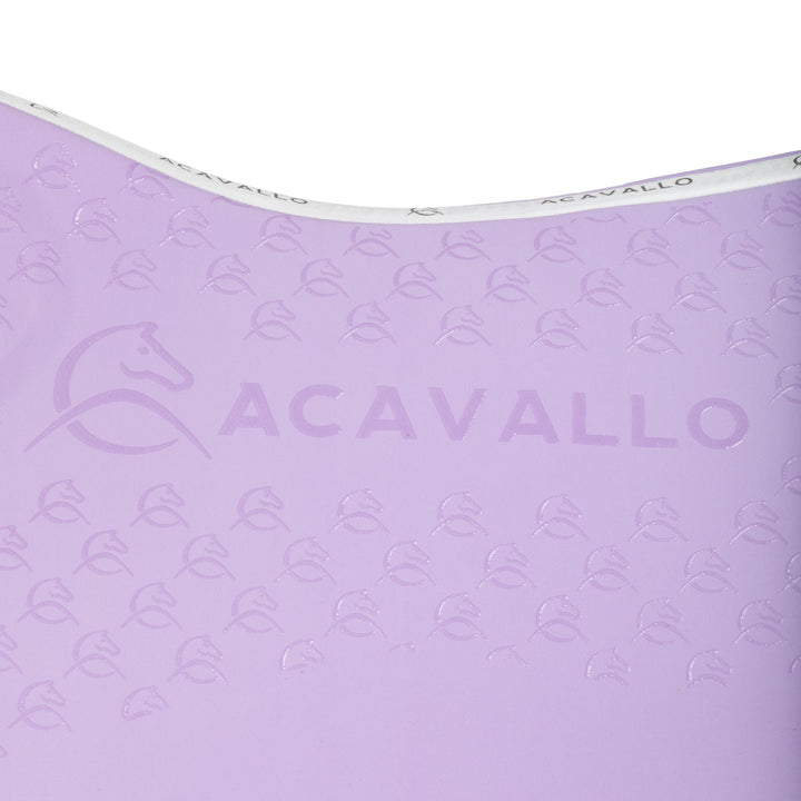 Acavallo Saddle Pad Dressage Classic Silicone Grip - Lilla/White