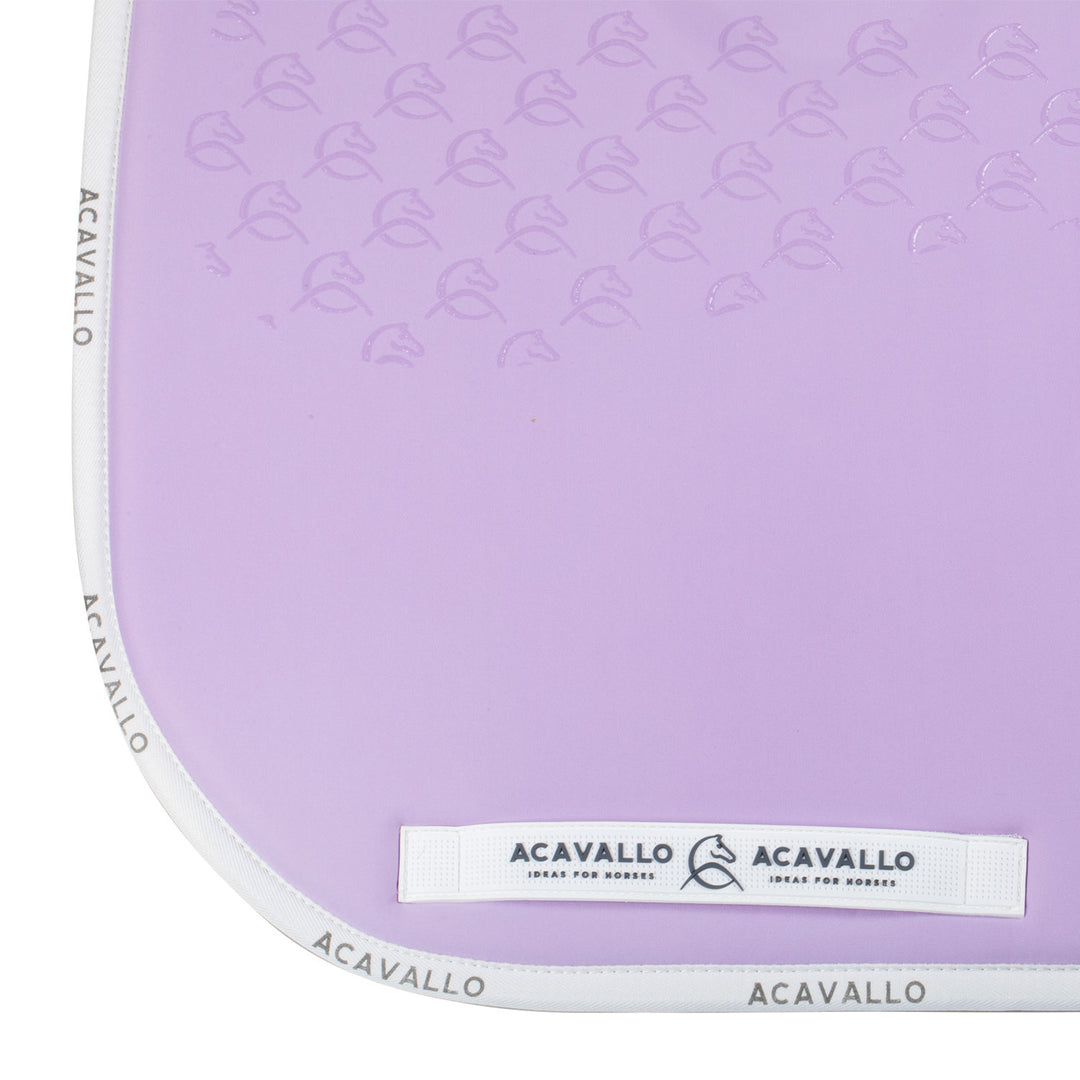 Acavallo Saddle Pad Dressage Classic Silicone Grip - Lilla/White