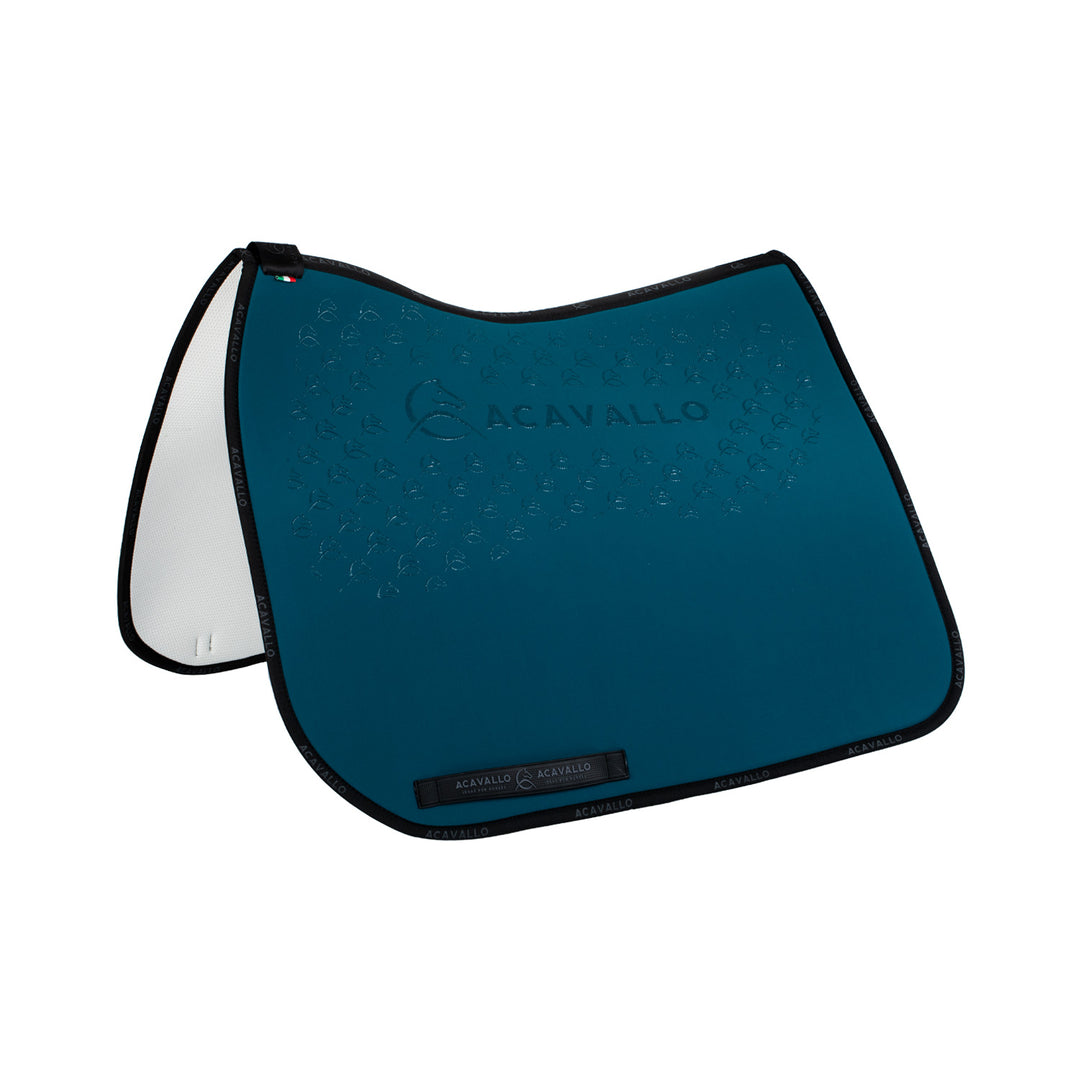Acavallo Saddle Pad Dressage Classic Silicone Grip - Petrol/Black