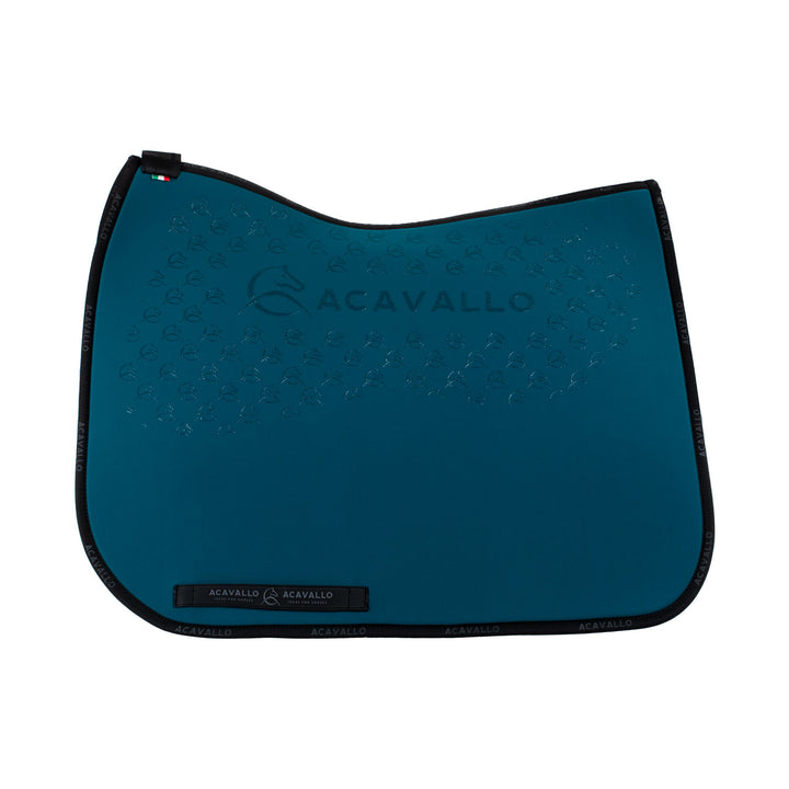 Acavallo Saddle Pad Dressage Classic Silicone Grip - Petrol/Black
