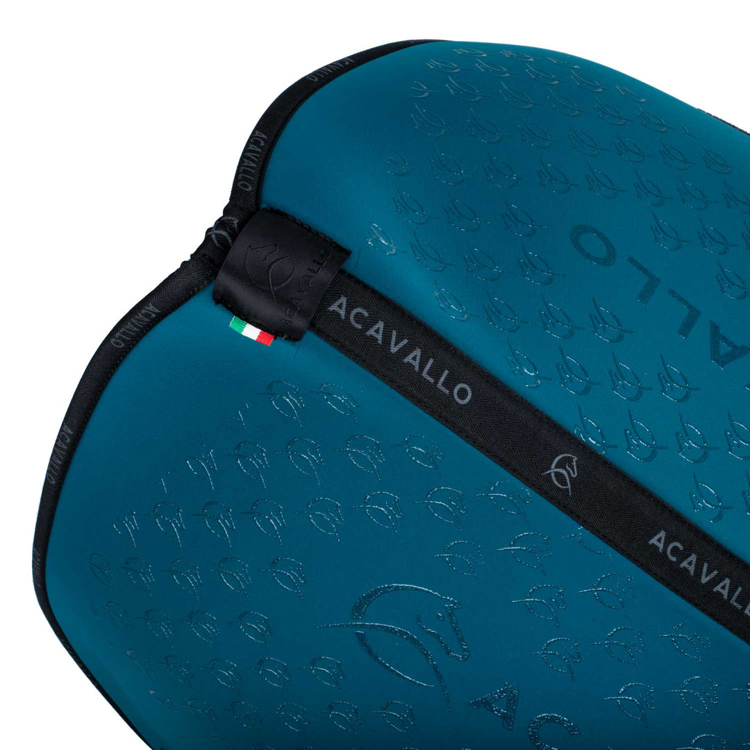 Acavallo Saddle Pad Dressage Classic Silicone Grip - Petrol/Black