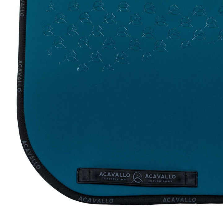 Acavallo Saddle Pad Dressage Classic Silicone Grip - Petrol/Black