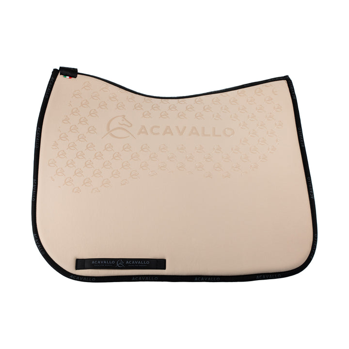 Acavallo Saddle Pad Dressage Classic Silicone Grip - Sand/Black
