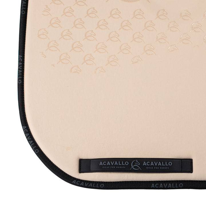 Acavallo Saddle Pad Dressage Classic Silicone Grip - Sand/Black