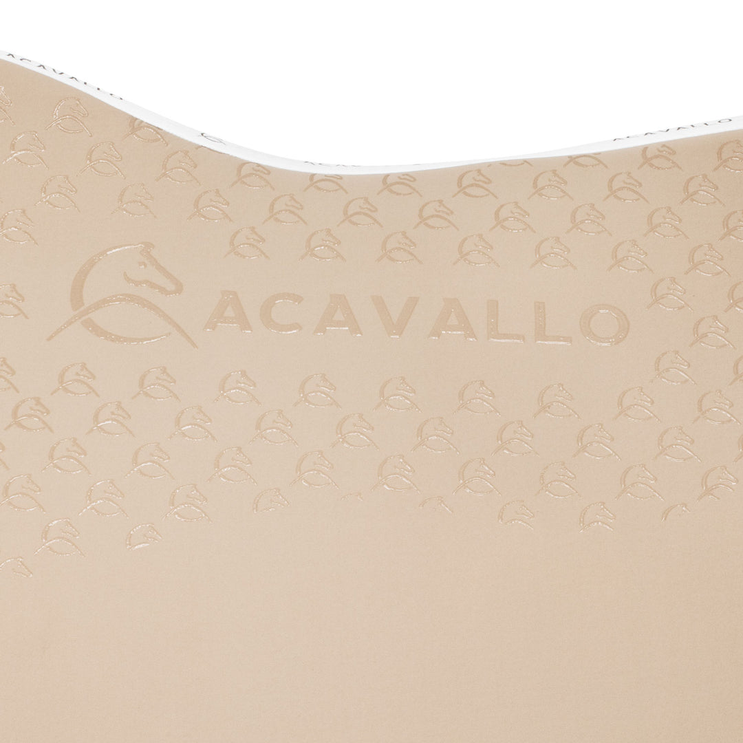 Acavallo Saddle Pad Dressage Classic Silicone Grip - Sand/White
