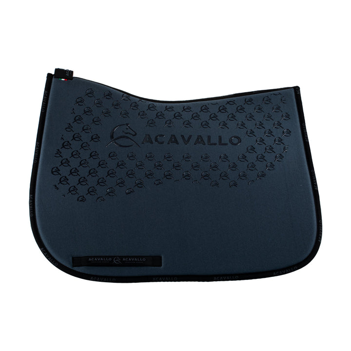 Acavallo Saddle Pad Dressage Classic Silicone Grip - Smoke Dore/Black