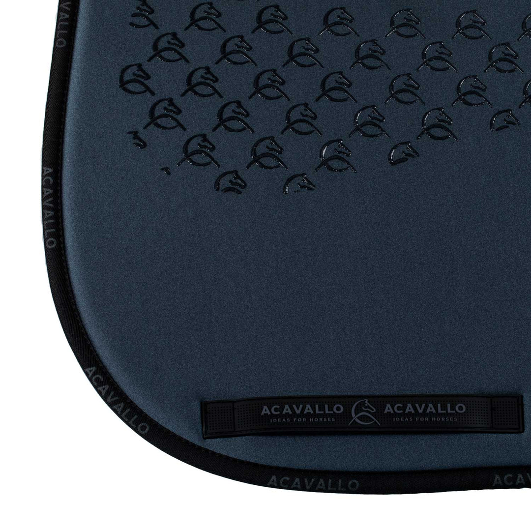 Acavallo Saddle Pad Dressage Classic Silicone Grip - Smoke Dore/Black