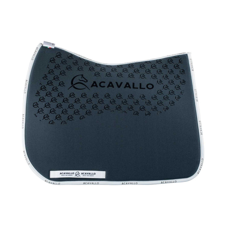Acavallo Saddle Pad Dressage Classic Silicone Grip - Smoke Dore/White