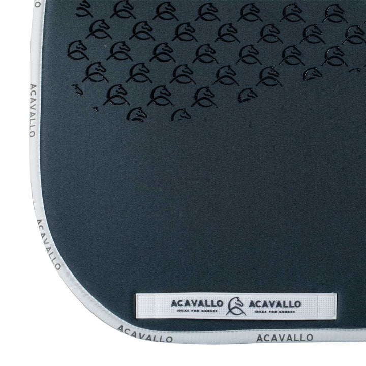 Acavallo Saddle Pad Dressage Classic Silicone Grip - Smoke Dore/White