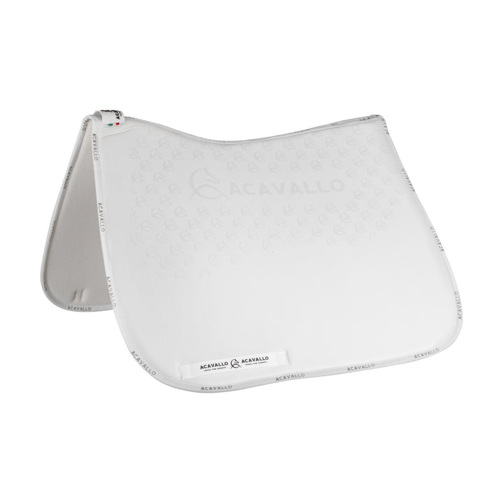Acavallo Saddle Pad Dressage Classic Silicone Grip - White/White
