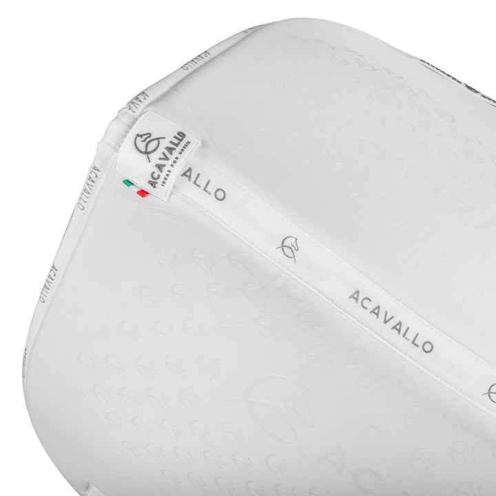 Acavallo Saddle Pad Dressage Classic Silicone Grip - White/White